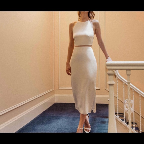 Bridal: Floravere Silk Cupro Blouse (4) and Midi Skirt (6) - Picture 5 of 5